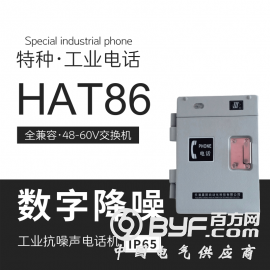 壁挂式安装HAT86(XII)P/T-E数字式消噪型抗噪电话