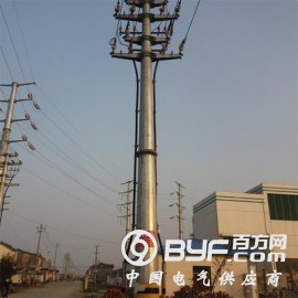 27米10kv电力钢管杆 双回路终端钢杆 益瑞