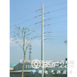 丽江市双回路66kv终端钢杆 架空线15米直线钢管杆