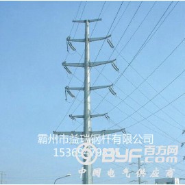 贵阳市35米双回路10kv转角电力钢管杆钢杆  钢管塔