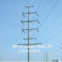 贵阳市35米双回路10kv转角电力钢管杆钢杆  钢管塔