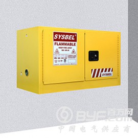 供应西斯利尔壁挂式手动易燃液体防火安全储存柜17加仑