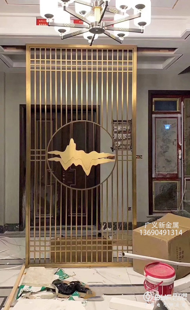 云朵款不锈钢屏风定制不锈钢隔断生产