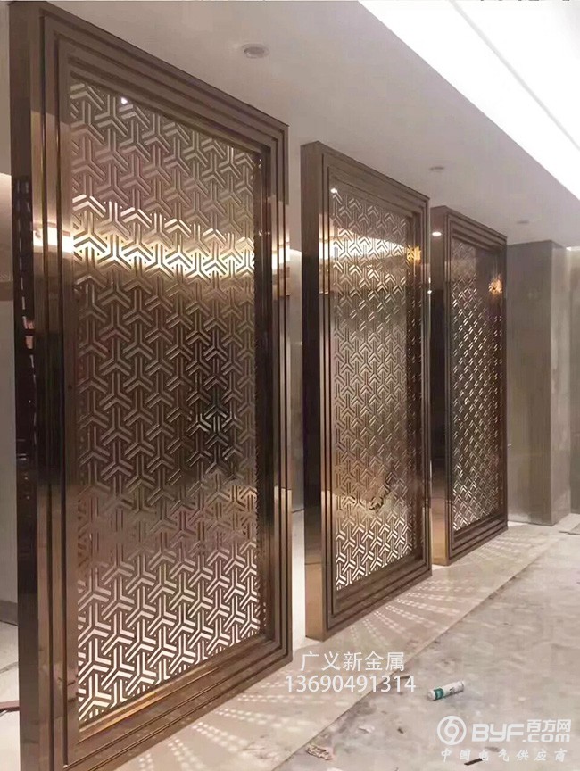 金属屏风生产不锈钢屏风隔断定制厂家