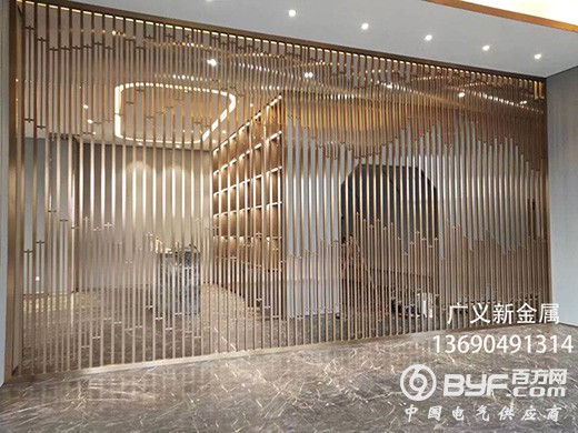 客厅装饰不锈钢屏风花格生产定制厂家