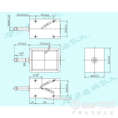 30毫米行程大推力框架电磁铁DU2576图4