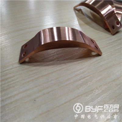 T2紫铜导电软连接带 铜母线软连接 纯铜软连接片 导电性强图2