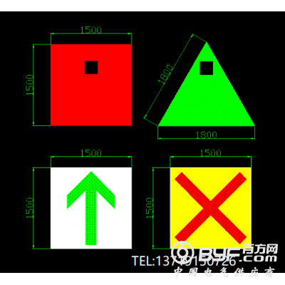 单向通航桥孔标志、单向通航标志价格、桥涵标志厂家图2