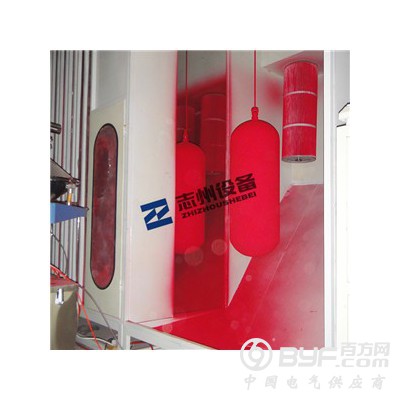 压力容器自动喷塑生产线 氧气罐自动喷塑设备图2