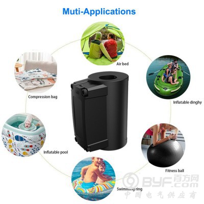 握风BP6气垫充气收纳袋抽气 多功能小型电动打气泵图2