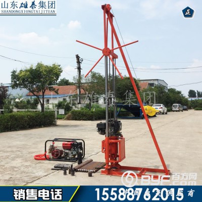 30米卷扬款岩心取样钻机 轻便钻探取芯设备 小型勘察打孔设备图4