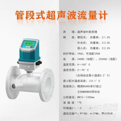 DN100空调水超声波冷热量表厂家图3