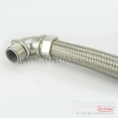 防爆编织软管304不锈钢编织防爆管配套铁铜不锈钢接头图2