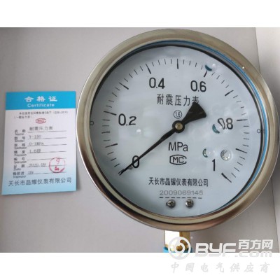 晶耀Y-150耐震压力表