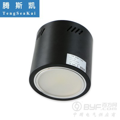 铁路站台雨棚照明灯具LED大功率100W 150W明装筒灯图3