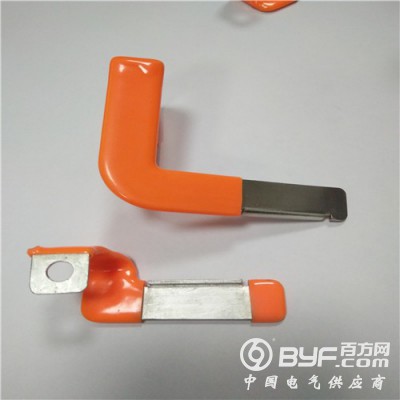 铜箔软连接 橙色浸塑绝缘软铜排非标厂家定制图3