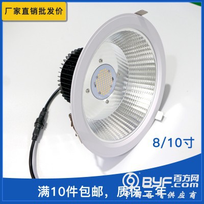 35W筒灯LED大功率嵌入式车站过道6寸8寸天花灯图2