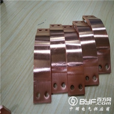 软铜排厂家供应 紫铜叠加焊压加工铜箔软连接图2