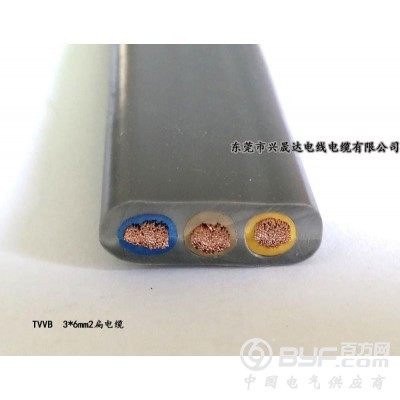 厂家直销3芯扁电缆电动伸缩门电缆,现货供应图2