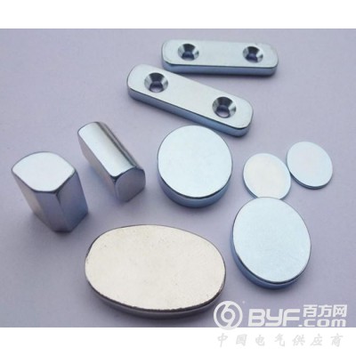 蓝牙耳机磁铁，连接器磁铁，特殊规格磁钢，白色磁铁图5