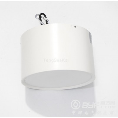 55Wled筒灯防雾吸顶明装筒灯10公分散光照明桶灯图2