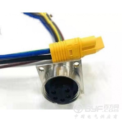 7/8-3孔式防水插头 7/8传感器电缆电源连接器