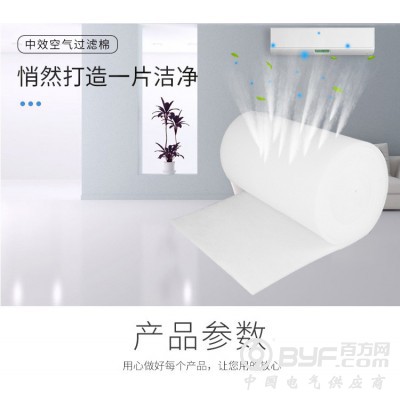 中效烤漆房空气过滤棉 喷胶棉 空调过滤器耐高温空气过滤棉图3