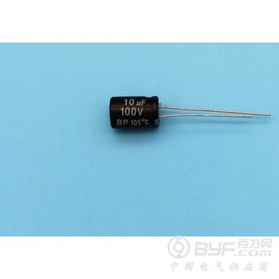 直插双极性电解电容器NP15UF100V尺寸13X25图3