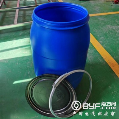 广口200L塑料桶 200升法兰塑料桶 大口蓝桶图2