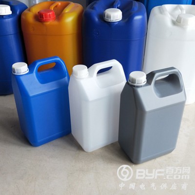 供应5L塑料桶 5L扁罐 塑料壶 手提塑料罐 5KG塑料扁罐