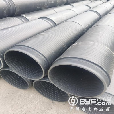 hdpe实壁缠绕顶管设备/中空壁井筒管生产线图2