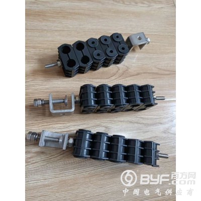 馈线卡具光纤馈线窗沿墙式穿芯式广电通信基站接地馈线卡不锈钢图2