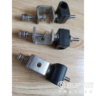 馈线卡具光纤馈线窗沿墙式穿芯式广电通信基站接地馈线卡不锈钢图3