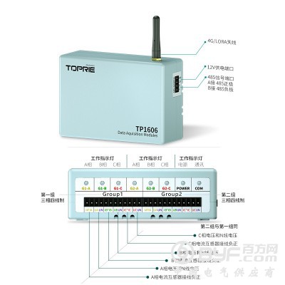 拓普瑞TP1606智能数显电力仪表直流电力仪表电能监测压力表图4