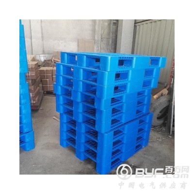 多规格塑料托盘 蓝色仓库货架防潮垫板图2
