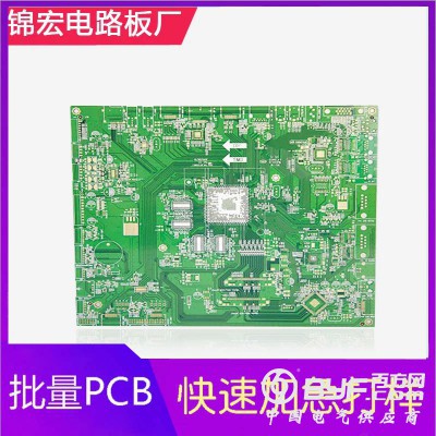 绿油喷锡电路板,双面喷锡无铅嘞锡PCB线板加工定制-锦宏电子图2