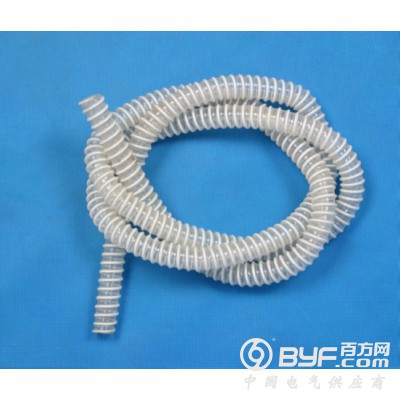 pvc钢丝伸缩管生产线/塑筋平面弹簧管设备图2