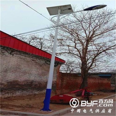 LED路灯 小区道路6米海螺臂太阳能灯 单双臂路灯图2