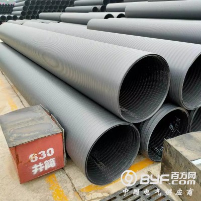 hdpe中空壁缠绕管设备/实壁井筒管生产线图3