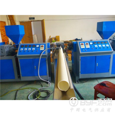 pvc钢丝伸缩弹簧管生产线/pp螺旋保护套管设备图4