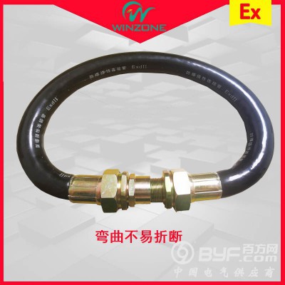 橡胶LBNG防爆挠性连接管钢丝编织304不锈钢防爆接线软管图3