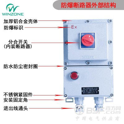 BDZ52防爆断路器空气开关10A16A20A32A63A图2