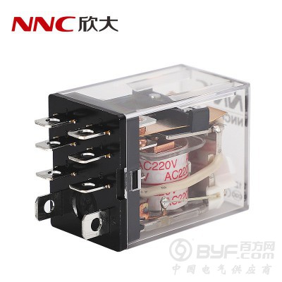 欣大NNC68AL-2Z带灯电磁继电器 转换型12A图2
