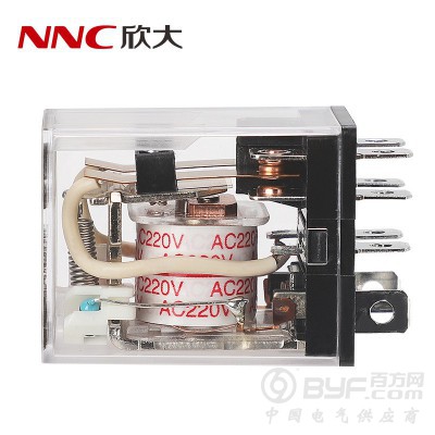 欣大NNC68AL-2Z带灯电磁继电器 转换型12A图3