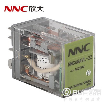 欣大直供NNC68AVL-2Z带灯电磁继电器 转换型12A