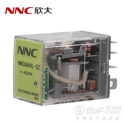 欣大直供NNC68AVL-2Z带灯电磁继电器 转换型12A图5