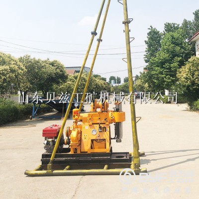 200米深度回转式取样钻机折叠塔式液压打孔设备山地勘探取芯机图2