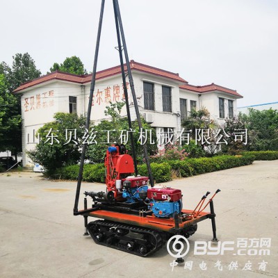 小型50米勘探取样钻机BZ-50岩层打孔钻机履带立式液压钻图3