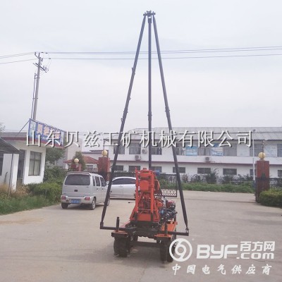 小型50米勘探取样钻机BZ-50岩层打孔钻机履带立式液压钻图5