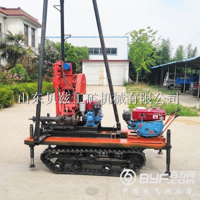 50米液压取芯钻机 浅孔勘探取样钻机 小型履带打井机图3